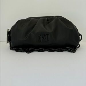 NWT Badgley Mischka Wrapped Frame Clutch with Black Chain